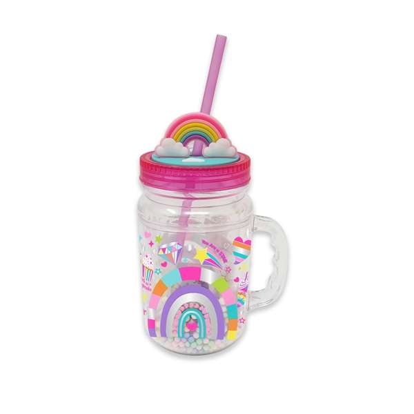 Hot Focus Rainbow Mason Jar