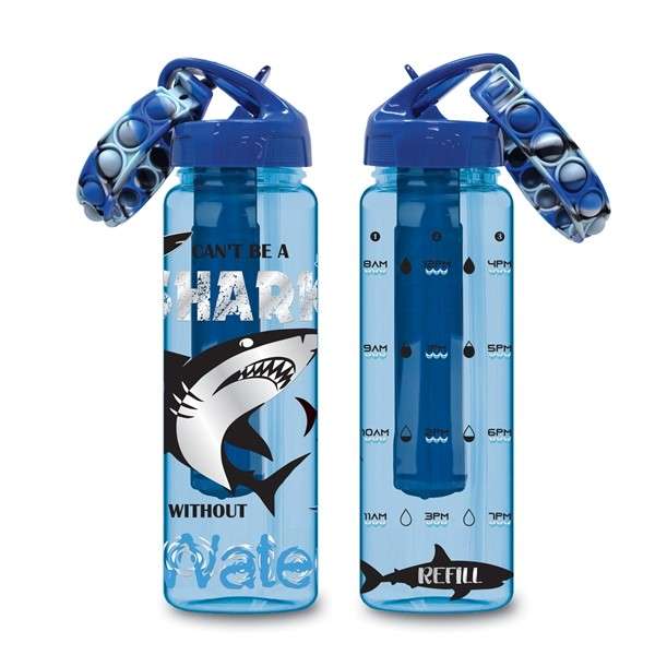 Hot Focus Time Marker Water Bottle With Freezer Tube