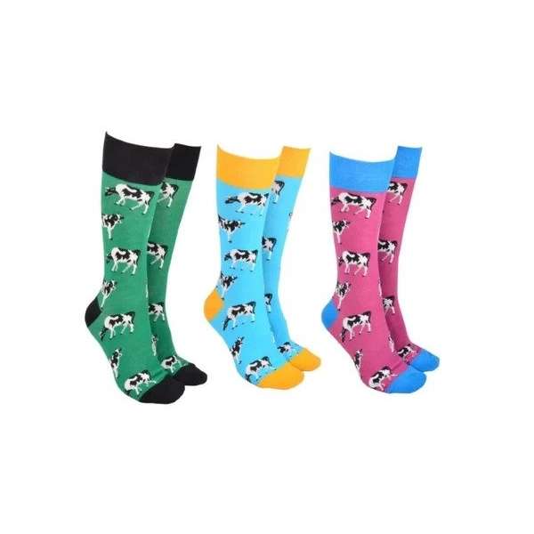Sock Society Cows Pack of 3
