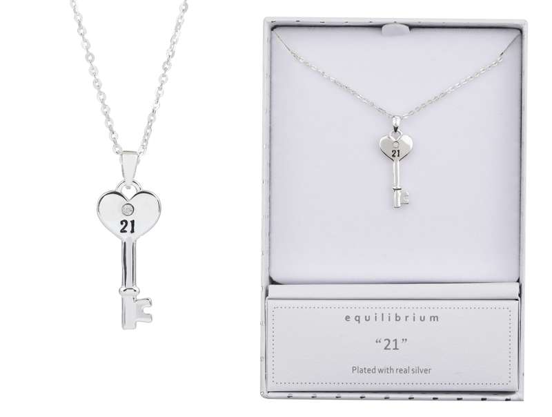 Equilibrium Key Pendant 21st Heart