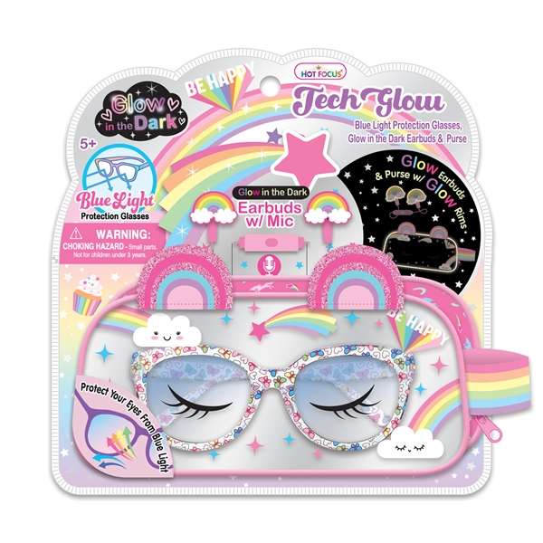 Hot Focus Glow-In-The-Dark Rainbow Tech Glow