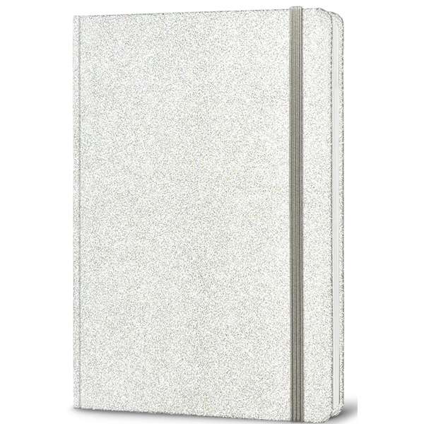 Notebook A5 Silver Glitter