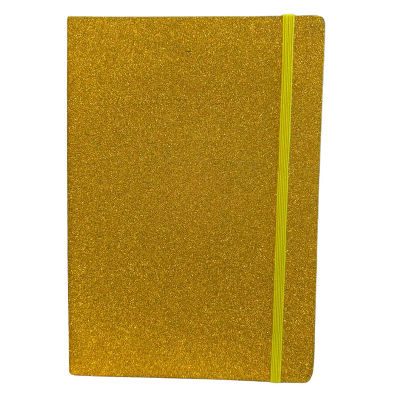 Notebook A5 Gold Glitter