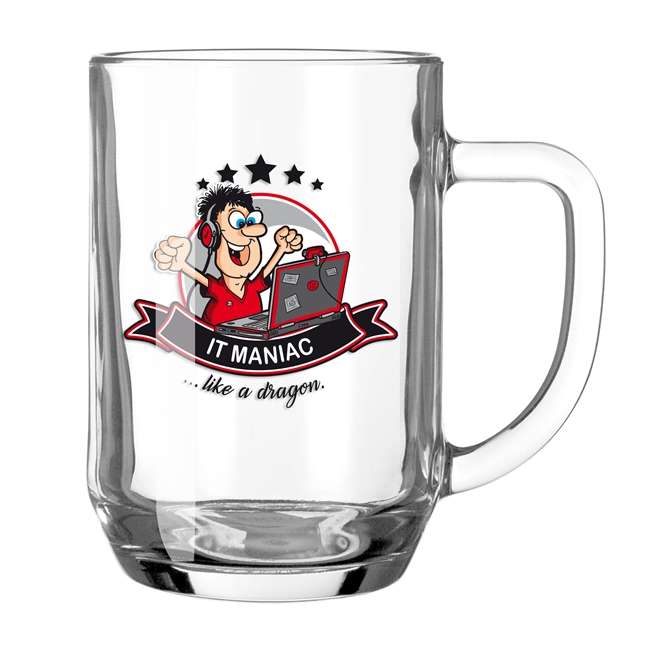 It Maniac Hobby Beer Glass