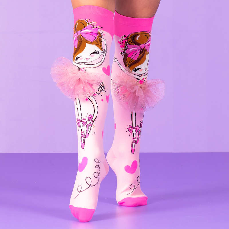 MADMIA Ballerina Knee-High Socks, Ages 6-99 - Fun & Unique Novelty Socks