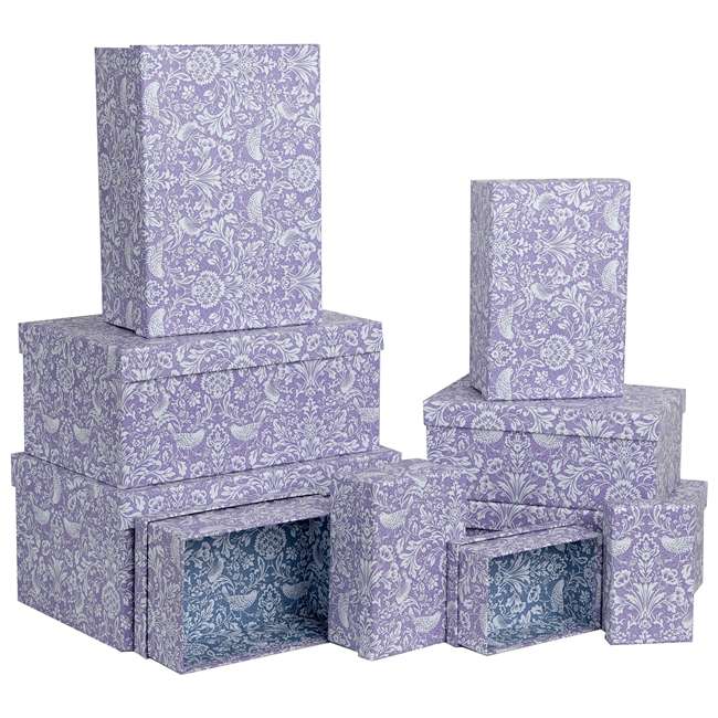 10 Nested Boxes Lavender