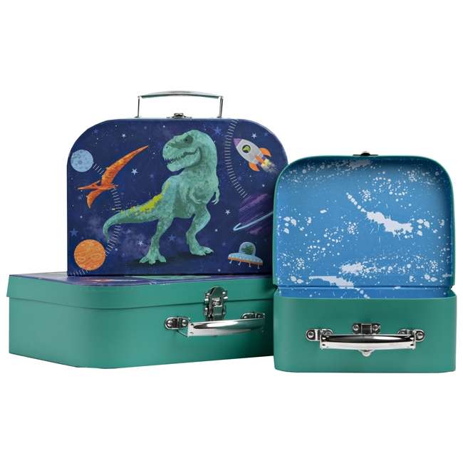 3 Nested Suitcase Boxes Jurassic