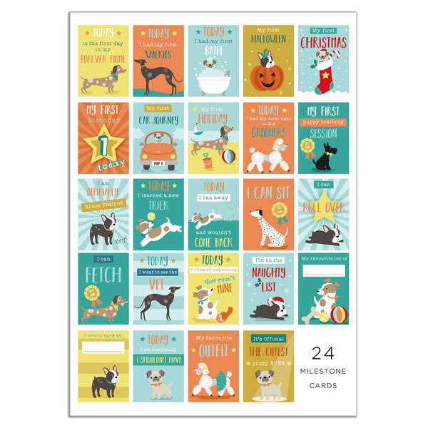 Milestone Cards Pepper and Friends 24 Pack