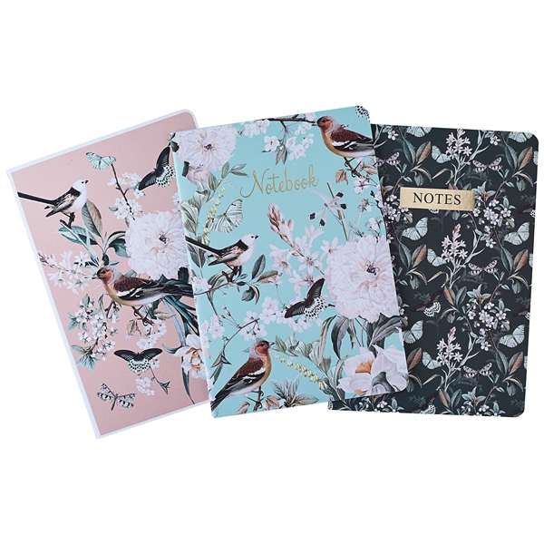 Notebooks A5 3 Pack Apple Blossom