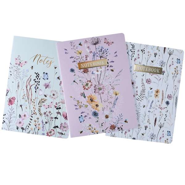 Notebooks A4 3 Pack Wild Meadow