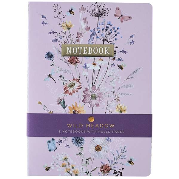 Notebooks A4 3 Pack Wild Meadow