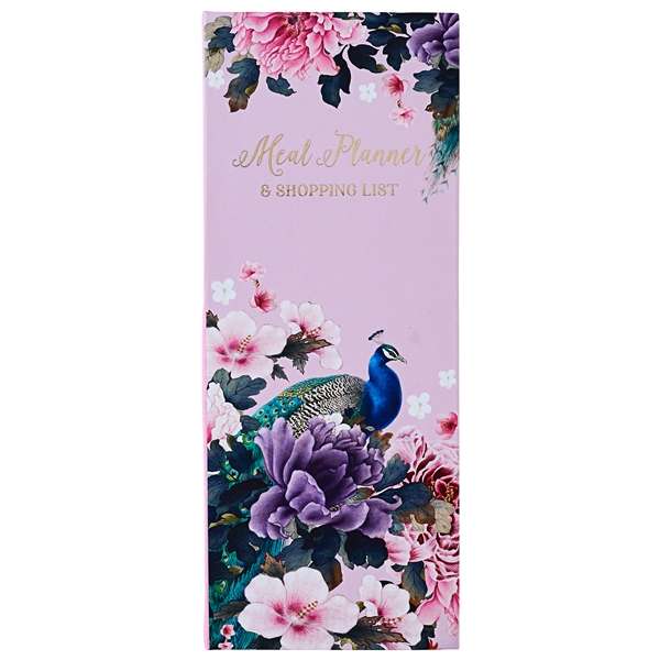 Meal Planner Exquisite Peacock
