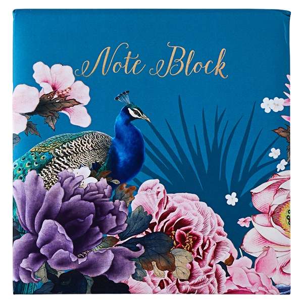 Design by Violet Note Block Exquisite Peacock