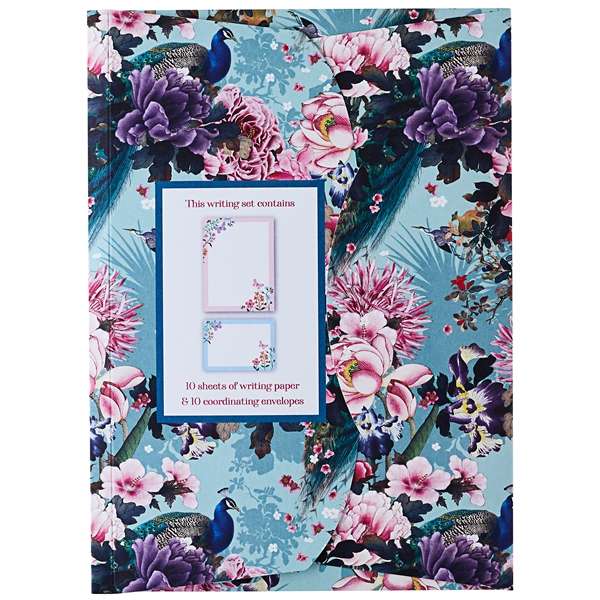 Writing Set Pouch Exquisite Peacock