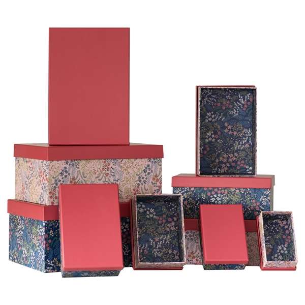10 Nested Boxes Spring Flora