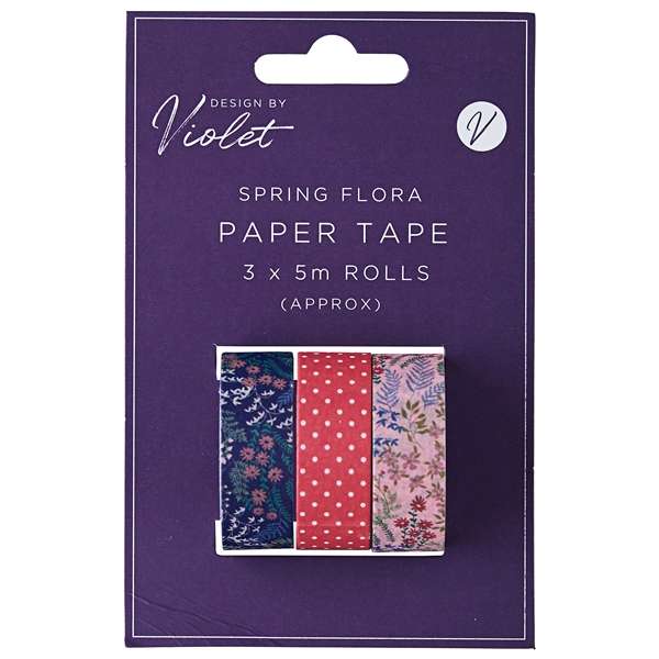 Paper Tape 5m 3 Pack Spring Flora