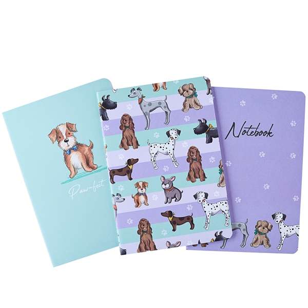 Notebooks A5 3 Pack Pawsome Pals
