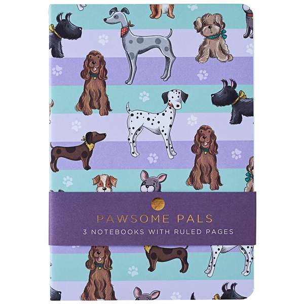 Notebooks A5 3 Pack Pawsome Pals