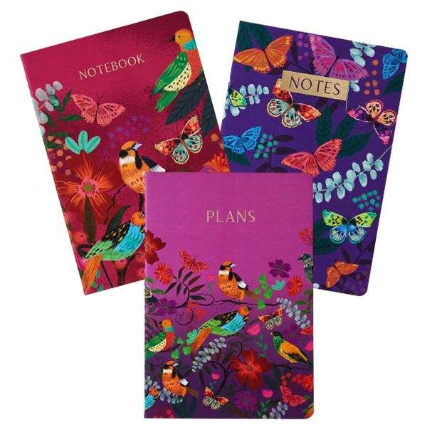 Notebooks A5 3 Pack Bright & Beautiful