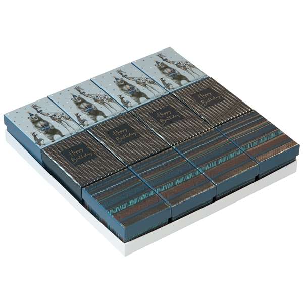 Small Boxes Assorted Blue