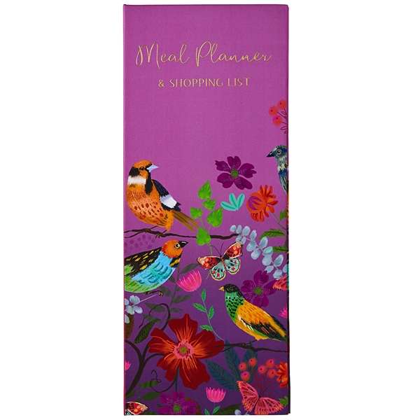 Bright & Beautiful Magnetic Weekly Meal Planner - 52 Tear-Off Pages with Fridge Magnet