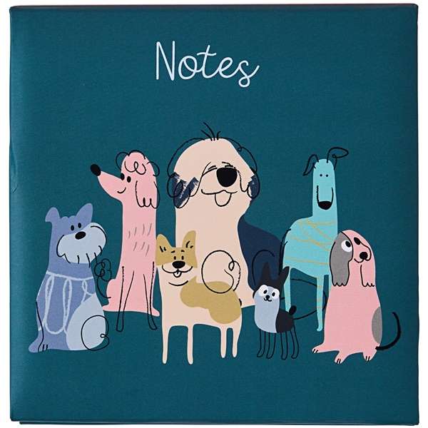 Noteblock With Pen Doodley Dogs
