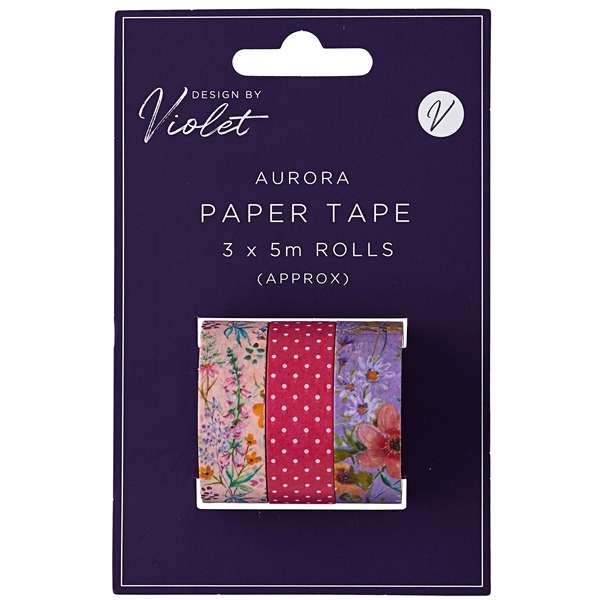 Paper Tape 3pk 5m  Aurora