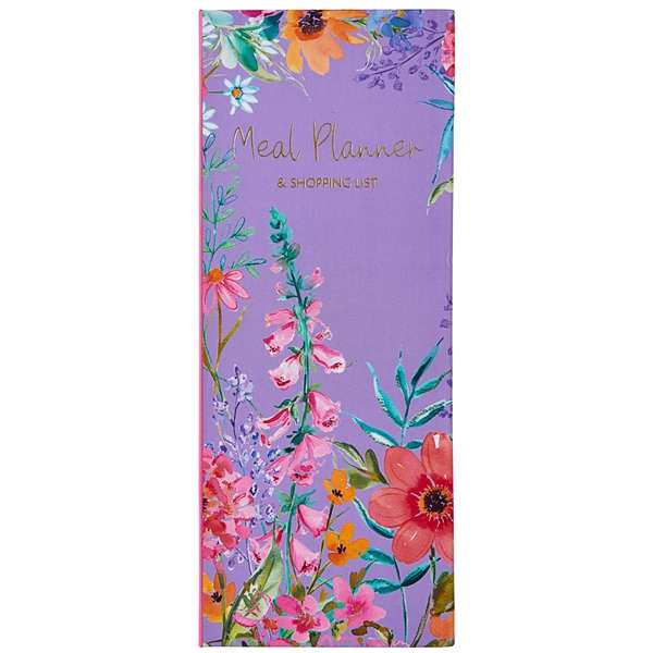 Aurora Magnetic Weekly Meal Planner - 52 Tear-Off Pages with Fridge Magnet