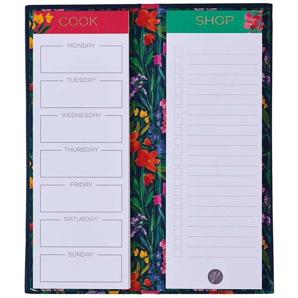 Liliana Magnetic Weekly Meal Planner - 52 Tear-Off Pages with Fridge Magnet