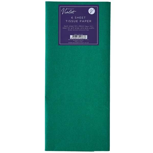 Tissue Paper 6 Sheet Dark Green