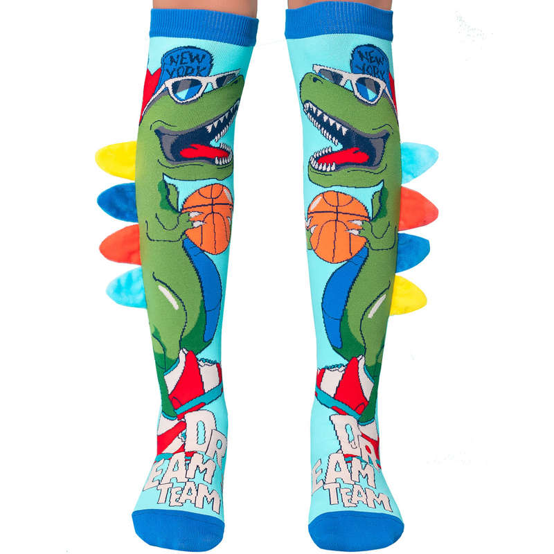 MADMIA Dinosaur Knitted Knee-High Socks, Ages 6-99
