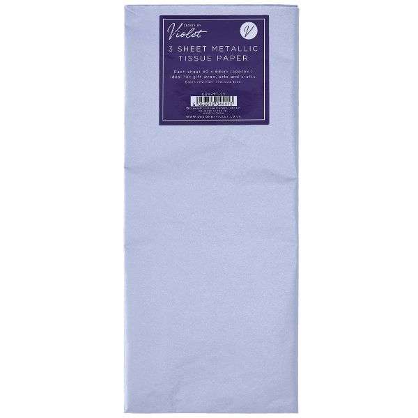 Tissue Paper 3 Sheet Silver