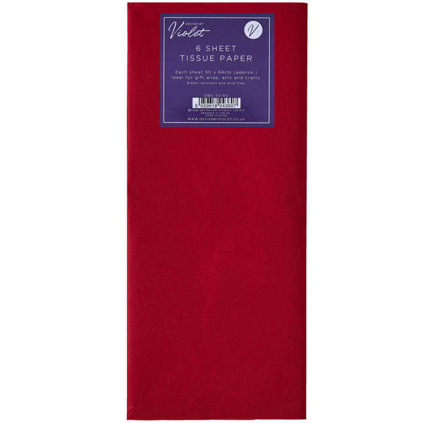 Tissue Paper 6 Sheet Red