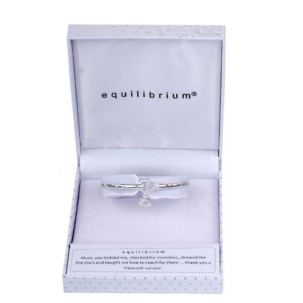 Equilibrium Silver Plated Bangle Mum