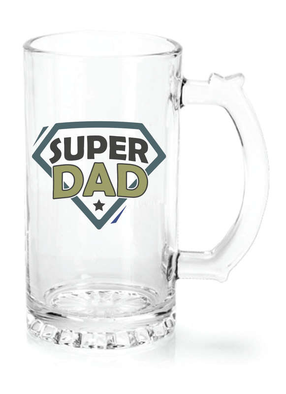Splosh Super Dad Beer Glass