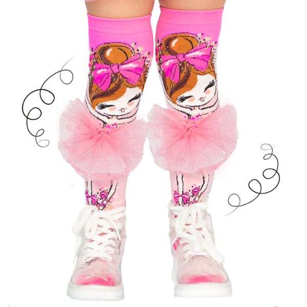 MADMIA Ballerina Knee-High Socks, Ages 6-99 - Fun & Unique Novelty Socks