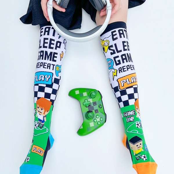 MADMIA Game Knitted Knee High Socks Ages 6-99