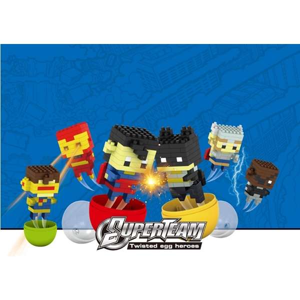 Mini Building Blocks - Super Team 12pcs