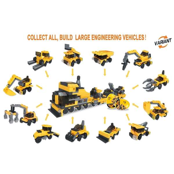 Mini Building Blocks Construction Display 24/pc