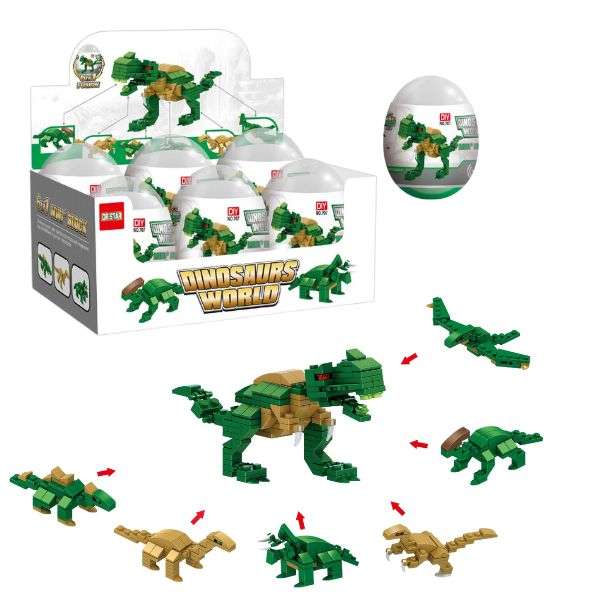 Mini Building Blocks Dino Display 6/pc