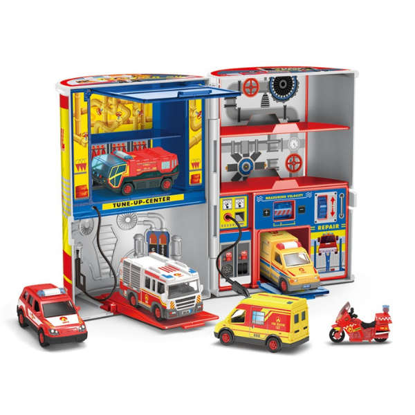 Motor Oil Service Station Playset Display 8/pc