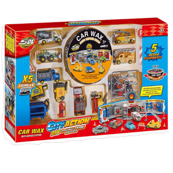 Car Wax Service Station Playset - Construction