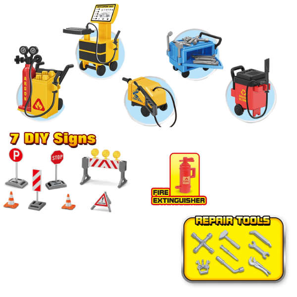 Car Wax Service Station Playset - Construction
