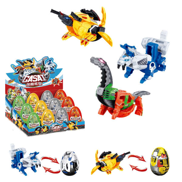 Dino Deformation Egg Surprise Display 12/pc