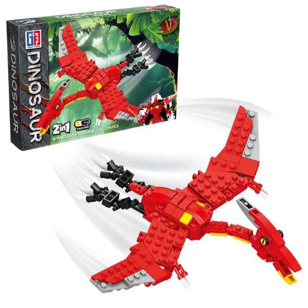 Dinosaur Building Blocks Pterosaur 218pcs 2-in1