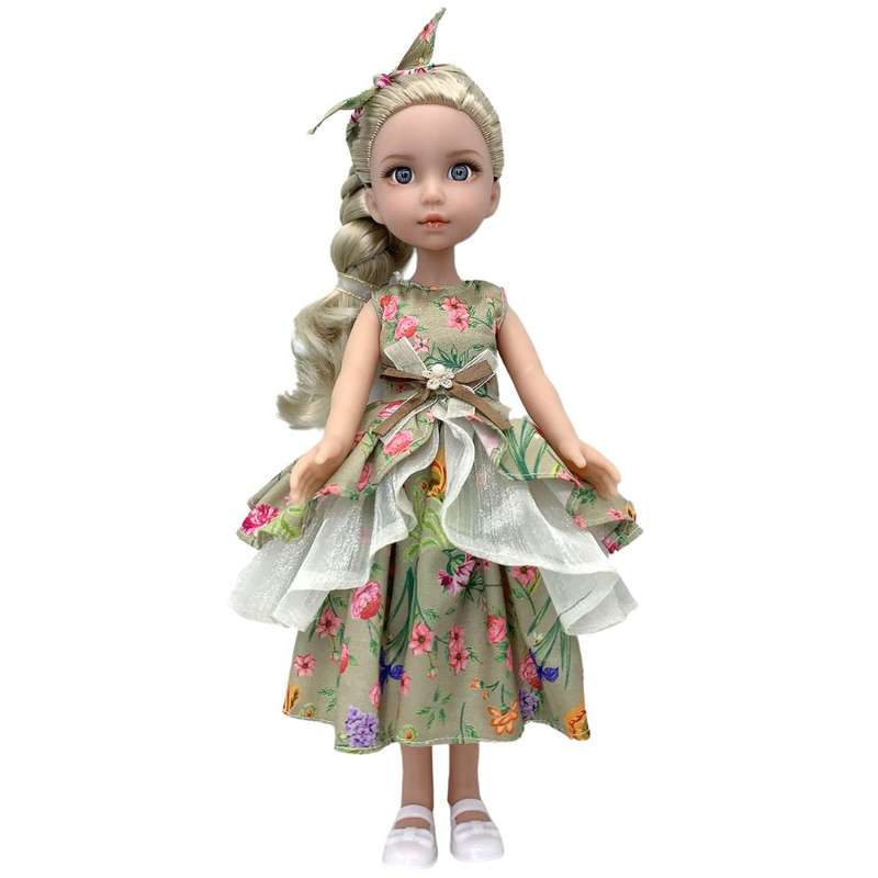 Sennby Baby "Sweet Blossom" Doll - 35cm with Floral Dress
