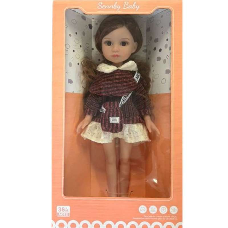 Sennby Baby "Stylish Street" Doll - 35cm Fashion Doll with Modern Bag