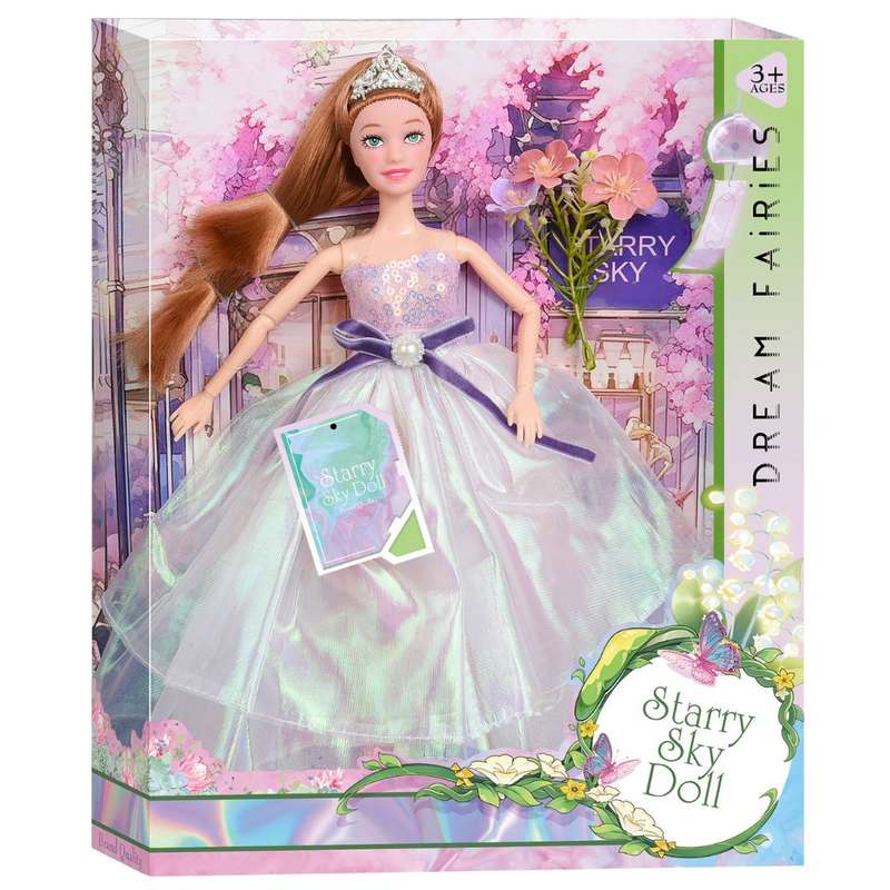 Starry Sky "Dream Fairies" Princess Doll - Deluxe 32cm Doll with Iridescent Ball Gown & Sparkling...
