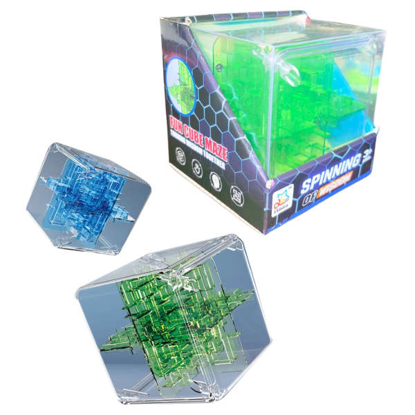 3D Maze Puzzle - Spinning of Wisdom - Green