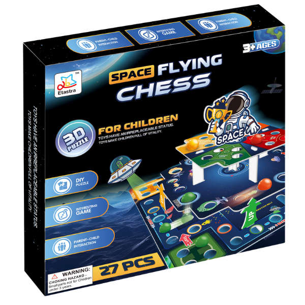 DIY 3D Flying Chess - 27 Piece Puzzle Gam